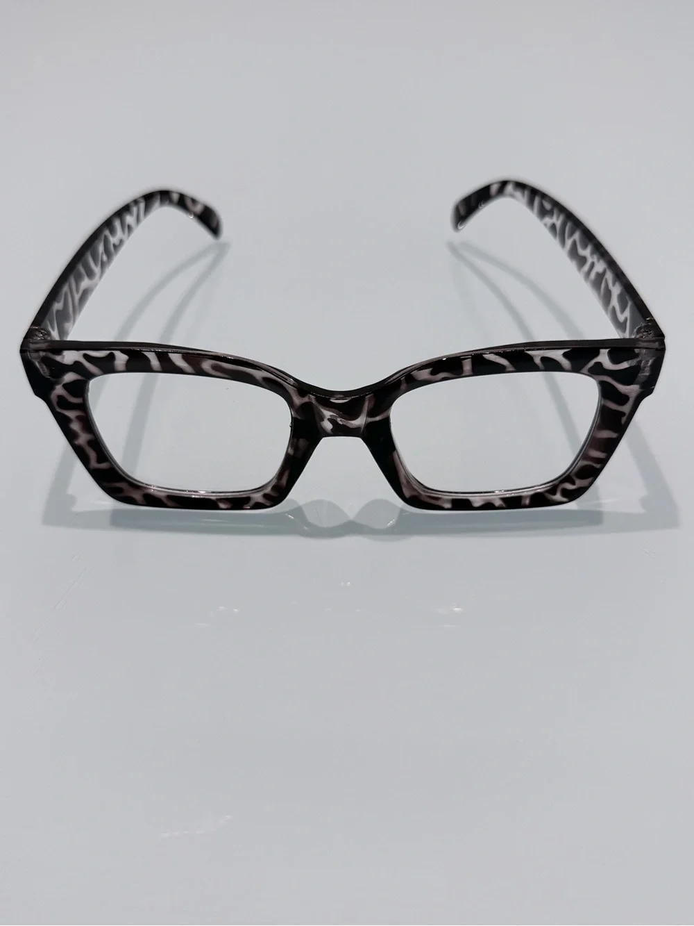 ROMANA Square Tortoiseshell Pattern Oversized Glasses - Black & White